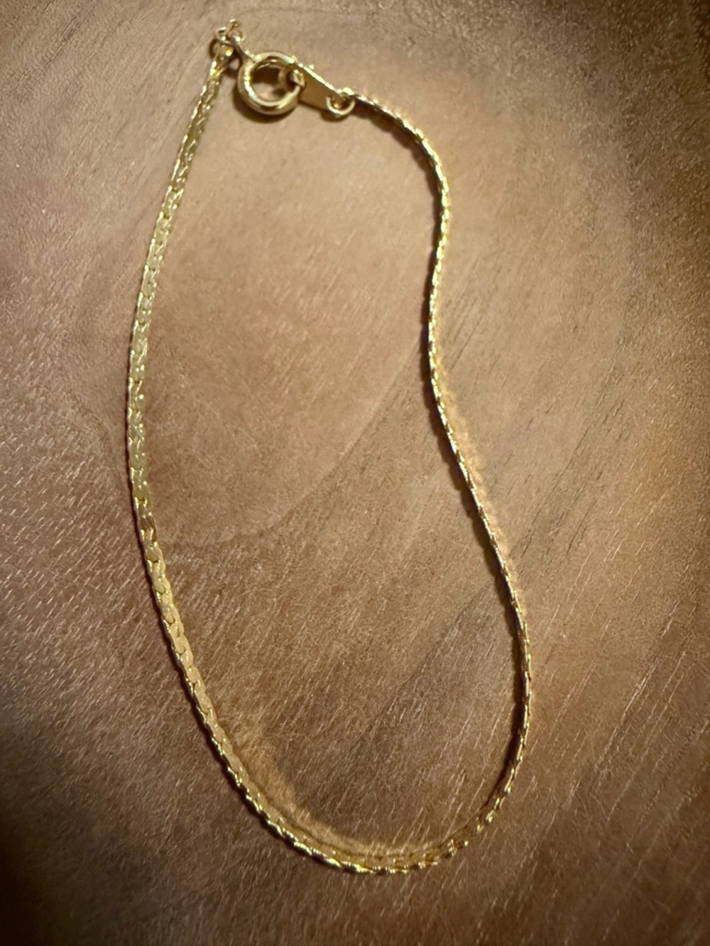 Gold Tone Women's Chain Bracelet - Elegant Minimalist Style